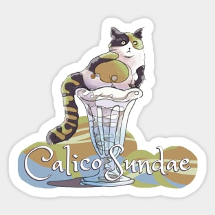 Calico Sundae Sticker